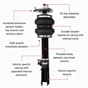 Air Lift Performance - 76007 | Air Lift Performance Air Suspension Front Kit For Ford Mustang S550 - Image 5