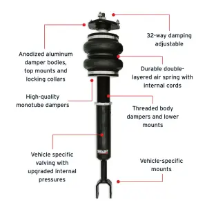 Air Lift Performance - 76013 | Air Lift Performance Air Suspension Front Kit For Nissan 350Z / Infiniti G35 Fork Lower Mount & Coupe - Image 5