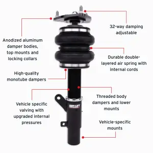 Air Lift Performance - 76014 | Air Lift Performance Air Suspension Front Kit For Acura TLX 1st Gen / Honda Accord 9th Gen - Image 5