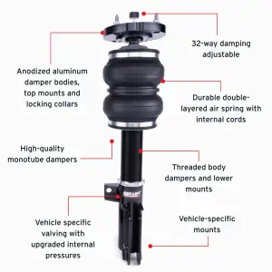 Air Lift Performance - 76015 | Air Lift Performance Air Suspension Front Kit For Ford Mustang S197 - Image 5