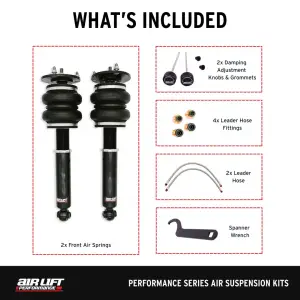 Air Lift Performance - 76016 | Air Lift Performance Air Suspension Front Kit For Lexus LS 400 - Image 5