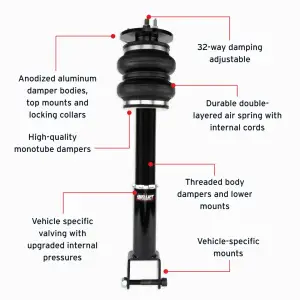 Air Lift Performance - 76017 | Air Lift Performance Air Suspension Front Kit For Dodge Charger RWD / Chrysler 300 RWD / Dodge Challenger RWD / Chrysler 300 RWD - Image 5