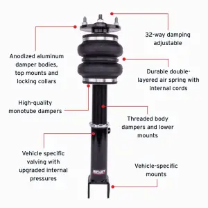 Air Lift Performance - 76018 | Air Lift Performance Air Suspension Front Kit For Lexus GS 200T L10, 300 L10 & 350 L10 / RC 200T XC10, 300 XC10 & 350 XC10 / IS 200T XE30, 300 XE30 & 350 XE30 - Image 4