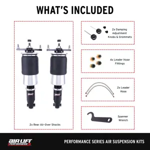 Air Lift Performance - 76501 | Air Lift Performance Air Suspension Rear Kit For Subaru STI VA / Subaru WRX VA - Image 4