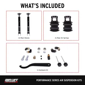 Air Lift Performance - 76513 | Air Lift Performance Air Suspension Rear Kit For Nissan 350Z / Infiniti G35 Fork Lower Mount & Coupe - Image 4