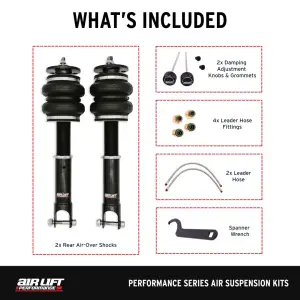 Air Lift Performance - 76514 | Air Lift Performance Air Suspension Rear Kit For Acura TLX 1st Gen / Honda Accord 9th Gen - Image 4