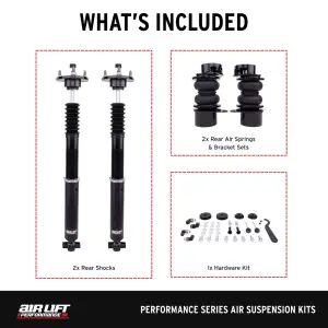 Air Lift Performance - 76518 | Air Lift Performance Air Suspension Rear Kit For Lexus GS 200T L10, 300 L10 & 350 L10 / RC 200T XC10, 300 XC10 & 350 XC10 / IS 200T XE30, 300 XE30 & 350 XE30 - Image 5