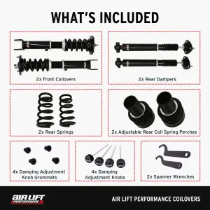 Air Lift Performance - 79018 | Air Lift Performance Coilover Kit For Lexus GS 200T L10, GS 200T L10, IS 200T XE30, IS 350 XE30, RC 200T XC10, RC 300 XC10 & RC 350 XC10 - Image 7