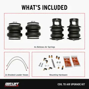 Air Lift Performance - 83013 | Air Lift Performance Coil To Air Upgrade Kit For Infiniti G35 / Nissan 350Z - Image 6