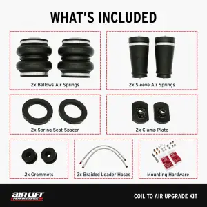 Air Lift Performance - 83015 | Air Lift Performance Coil To Air Upgrade Kit For Ford Mustang S197 - Image 6