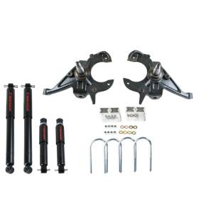 614ND | Belltech 2 Inch Front / 3 Inch Rear Complete Lowering Kit with Nitro Drop Shocks (1982-2004 S10/S15 | 1983-1997 Blazer/Jimmy 2WD)