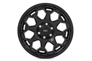 80201813A | Rough Country 80 Series Wheel | One-Piece / Semi Gloss Black / 20x10 | 5x5 / -19mm