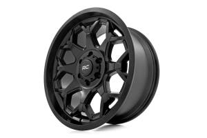 Rough Country - 80201813A | Rough Country 80 Series Wheel | One-Piece / Semi Gloss Black / 20x10 | 5x5 / -19mm - Image 3