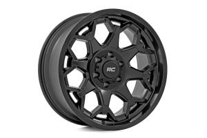 Rough Country - 80201813A | Rough Country 80 Series Wheel | One-Piece / Semi Gloss Black / 20x10 | 5x5 / -19mm - Image 2