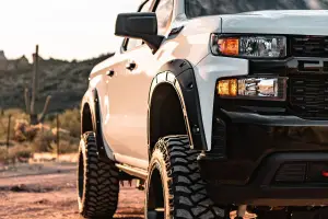 Rough Country - A-C12211-G42 | Rough Country Defender Fender Flares For Chevrolet Silverado 1500 2/4WD | White Sands - Image 2