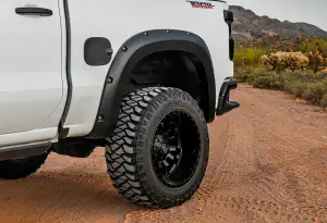 Rough Country - F-C12211-G42 | Rough Country Pocket Fender Flares For Chevrolet Silverado 1500 2WD/4WD | White Sands - Image 4