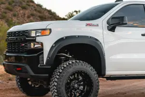 Rough Country - F-C12211-G42 | Rough Country Pocket Fender Flares For Chevrolet Silverado 1500 2WD/4WD | White Sands - Image 3