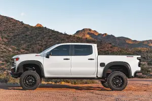 Rough Country - F-C12211-G42 | Rough Country Pocket Fender Flares For Chevrolet Silverado 1500 2WD/4WD | White Sands - Image 2