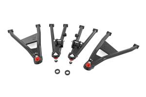 92093BLK | Rough Country Aluminum Control Arms, High Clearance, With 2 Inch Forward Offset For Honda Pioneer 1000-6
