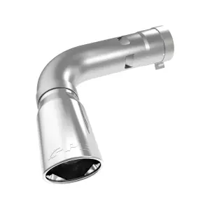 117020430 | PPE Performance 304 Stainless Steel Turn Out Pipe For Chevrolet/GMC 6.6L Duramax | Polished Finish