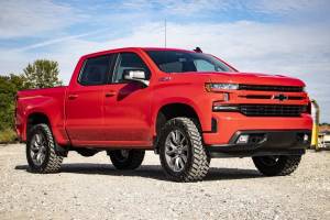 Rough Country - 28240RED | Rough Country 3.5 Inch Lift Kit For Chevrolet Silverado 1500 2WD/4WD (& Refresh) | Red Finish Control Arm, Factory Rear Mono Leaf Spring, M1 Struts With M1 Rear Shocks - Image 4