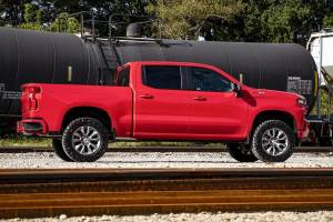 Rough Country - 28240RED | Rough Country 3.5 Inch Lift Kit For Chevrolet Silverado 1500 2WD/4WD (& Refresh) | Red Finish Control Arm, Factory Rear Mono Leaf Spring, M1 Struts With M1 Rear Shocks - Image 8