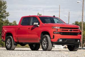 Rough Country - 28240RED | Rough Country 3.5 Inch Lift Kit For Chevrolet Silverado 1500 2WD/4WD (& Refresh) | Red Finish Control Arm, Factory Rear Mono Leaf Spring, M1 Struts With M1 Rear Shocks - Image 9