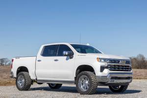 Rough Country - 28240_A | Rough Country 3.5 Inch Lift Kit For Chevrolet Silverado 1500 2WD/4WD | Aluminum Finish Control Arm, Factory Rear Mono Leaf Spring, M1 Struts With M1 Rear Shocks - Image 3