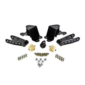 6500 | Belltech 4" Drop Leaf Spring Shackle & Hanger Kit (Front Hanger/Rear Shackle)
