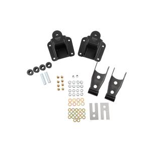 6592 | Belltech 4" Drop Leaf Spring Shackle & Hanger Kit (Front Hanger/Rear Shackle)