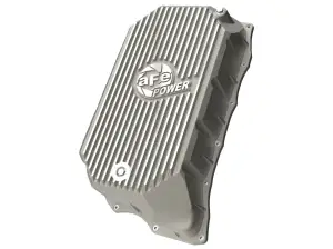 46-71380A | aFe Power Pro Series Transmission Pan, Raw With Machined Fins For GM Diesel Trucks V8-6.6L (td) L5P