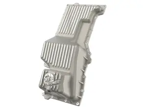 46-71440A | aFe Power Street Series Engine Oil Pan, Raw With Machined Fins For GM Trucks/SUVs L6-3.0L (td) LM2/LZ0