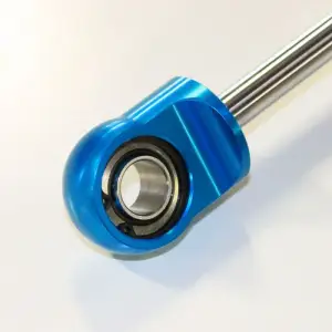Thuren Fabrication - TF573-09BL-0313-HCL | Thuren Fabrication King Steering Damper For Ram 2500 / Ram 3500 | For Existing Thuren Damper Clamp | Blue Aluminum Ends - Image 3