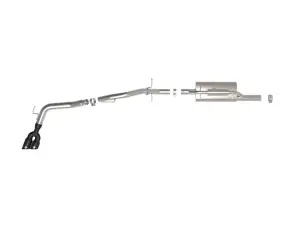 Afe - Advance Flow Engineering - 49-33148-B | aFe Power Vulcan Series 2-1/2 To 3 Inch, 304 Stainless Steel Cat-Back Exhaust System With Black Tip For Ford Ranger L4-2.3L (t) - Image 4