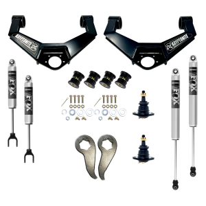 KR20STAGE3FOX | Kryptonite Stage 3 Leveling Kit With Fox Shocks (2020-2026 Silverado, Sierra 2500 HD, 3500 HD)