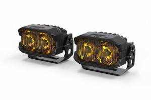 BAF107Y | Morimoto 2Banger NCS LED Pod Lights | Pair, Combo, Yellow Lights