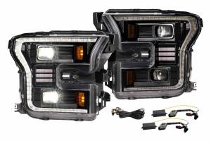 LF550.2 | Morimoto XB Hybrid LED Headlights With White DRL For Ford F-150 | 2015-2017 | Pair