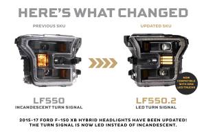 Morimoto - LF550.2 | Morimoto XB Hybrid LED Headlights With White DRL For Ford F-150 | 2015-2017 | Pair - Image 4