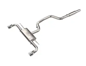 49-36454-P | aFe Power MACH Force-Xp 3 To 2-1/2 Inch, 304 Stainless Steel Cat-Back Exhaust System With Polished Tip For Volkswagen GTI (MKVIII) L4-2.0L (t)