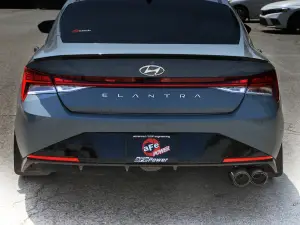 Afe - Advance Flow Engineering - 49-37045-C | aFe Power Takeda 3 Inch 304 Stainless Steel Axle-Back Exhaust System With Carbon Fiber Tip For Hyundai Elantra N Line L4-1.6L (t) - Image 3