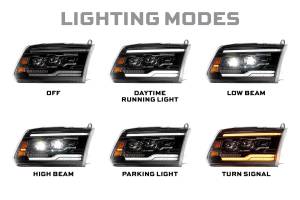 Morimoto - LF2-520Y | Morimoto XB Evo Hybrid LED Headlights For Ram 1500 / Ram HD - Image 5