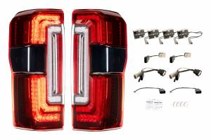 LF353 | Morimoto XB LED Tail Lights For Ford Super Duty | Red