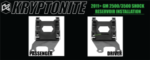 Kryptonite - KRSM11-46 | Kryptonite Death Grip Front Shock Reservoir Mount Kit For Chevy/GMC 2500HD/3500 - 46MM Diameter Reservoir - Image 4