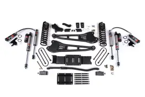 BDS2153FPE | BDS Suspension 4 Inch Lift Kit With Radius Arms For Ram 3500 4WD | 2 Inch Block Kit With Overload | Fox 2.5 Performance Elite Shocks | Diesel