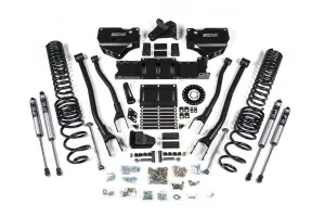 BDS2138FS | BDS Suspension 4 Inch Extended Travel 4-Link Lift Kit For Ram 2500 4WD Diesel | Coil Spring & Bump Stop Extension | Fox 2.0 Performance Series Shocks