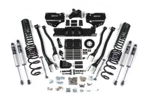 BDS2138PS | BDS Suspension 4 Inch Extended Travel 4-Link Lift Kit For Ram 2500 4WD Diesel | Coil Spring & Bump Stop Extension | Fox 2.5 Performance Series HTO Shocks