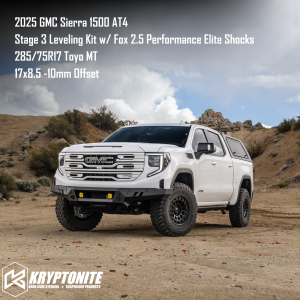 Kryptonite - KR19STAGE3FOXPE | Kryptonite Stage 3 Leveling Kit With Fox Performance Elite Shocks For Chevrolet Silverado / GMC Sierra 1500 | 6 Lug - Image 8