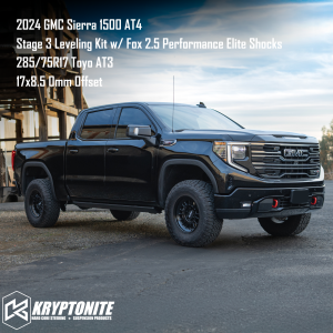 Kryptonite - KR19STAGE3FOXPE | Kryptonite Stage 3 Leveling Kit With Fox Performance Elite Shocks For Chevrolet Silverado / GMC Sierra 1500 | 6 Lug - Image 9