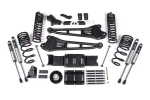 BDS2137FS | BDS Suspension 4 Inch Extended Travel Lift Kit With Radius Arms For Ram 2500 4WD Diesel | Coil Spring & Bump Stop Extension | Fox 2.0 Performance Series Shocks