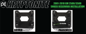 Kryptonite - KRSM10-55 | Kryptonite Death Grip Front Shock Reservoir Mount | 55mm Reservoir (2001-2010 Silverado, Sierra 2500 HD, 3500 HD) - Image 4